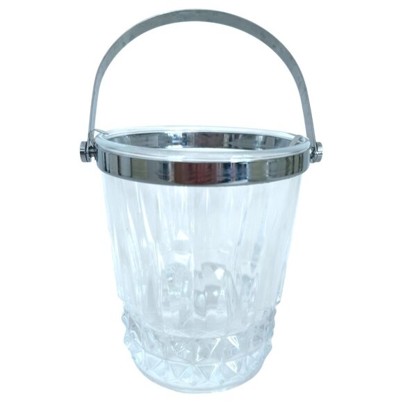 Cristal d’Arques Other - VTG Cristal d’Arques Durand Tuilleries Villandry Glass Ice Bucket Handle France